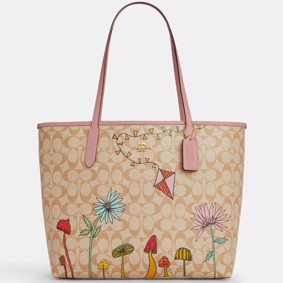 🌟 Coach X Observed By Us City Tote Bag In Signature Canvas - Picture 1 of 5